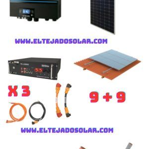 KIT SOLAR AISLADA LITIO 11000W 48V-VOLTRONIC-LITIO DC SOLAR