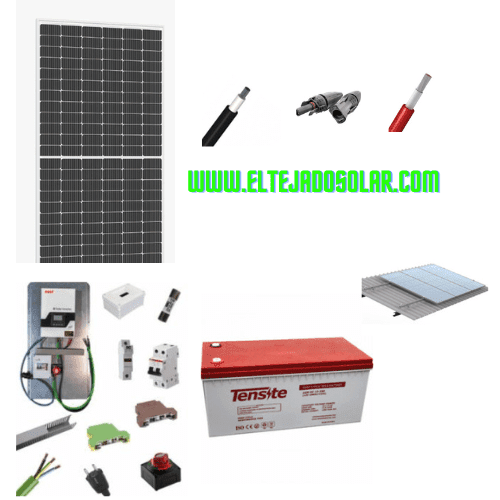 Kit solar para vivienda aislada 12 V 645 Wp y batería AGM 250 Ah
