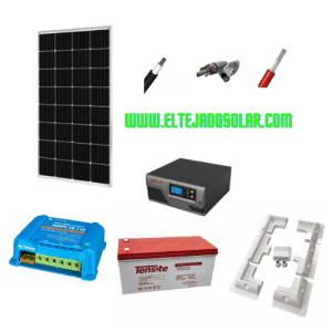 KIT SOLAR CAMPER 150W ☀️ FLEXIBLE AGM 🔋 150 Ah REGULADOR VICTRON MPPT 10Ah ⚡ 12V INVERSOR 300W ⚡ 230V