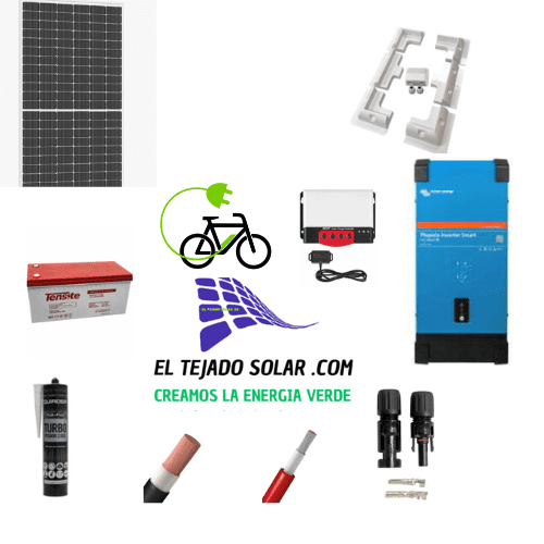 KIT SOLAR CAMPER INVERSOR VICTRON 3000W ⚡ PANEL 605W ☀️ BATERIA GEL 24V 300 Ah 🔋