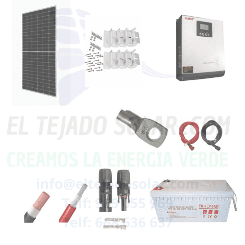 KIT SOLAR CAMPER PWM 1000 W ⚡ PANEL 615 W ☀️ GEL 250 Ah 🔋