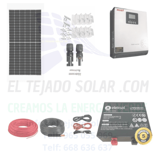 Kit solar camper 1000 W MPPT ⚡ PANEL 600 W☀️ LITIO 200 Ah 🔋 Kit solar camper 1000 W MPPT ⚡ PANEL 600 W☀️ LITIO 200 Ah 🔋