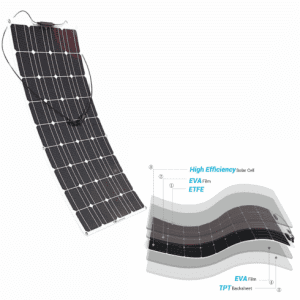 Panel Solar Flexible 150W 12V monocristalino