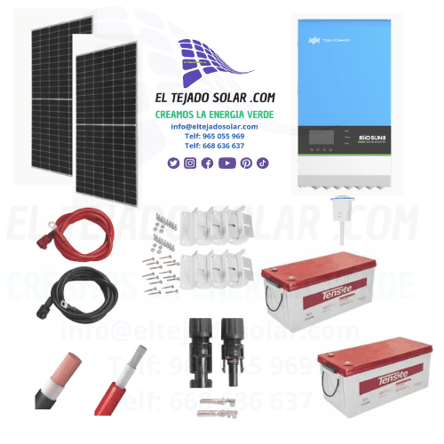 Batería de gel Tensite de 7,2 kWh