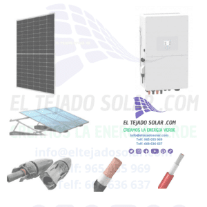 kit solar DEYE HIBRIDO 8Kw ⚡ panel 605w 48Kw dia ☀️ inclinada 🔋 *baterias