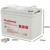 Batería GEL 12 V 150 Ah plusenergy