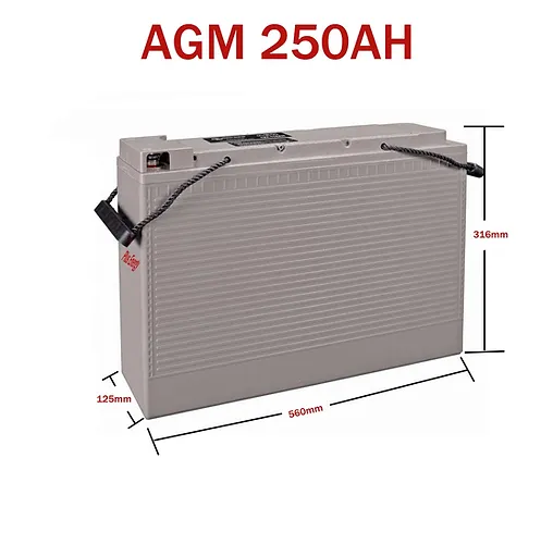 Batería solar AGM 250 Ah 12 V PlusEnergy FT 12-250 Ah