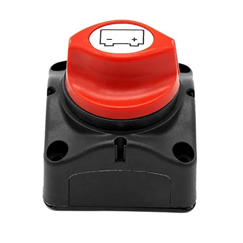 Desconectador de 600A e interruptor de encendido/apagado de batería.