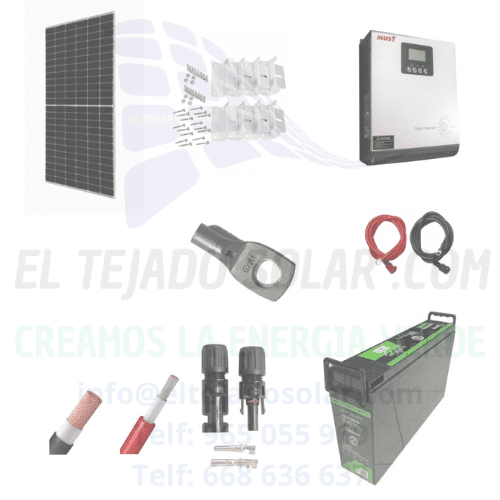 Kit solar camper 1000 W ⚡ panel 435 W ☀️ litio 200 Ah 12 V 🔋