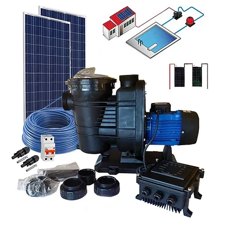 Kit Depuradora Solar de piscina 1200 W + bomba 72 V 31-19/1.2K