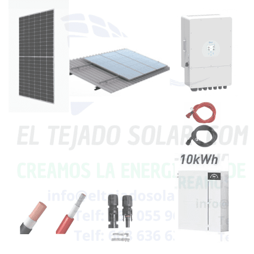 kit solar Deye TRIFASICO 20 kW ⚡ 100 kW día ☀️CHAPA 🔋 BATERIA