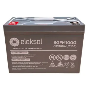 Batería GEL 12V Eleksol 12V/100Ah