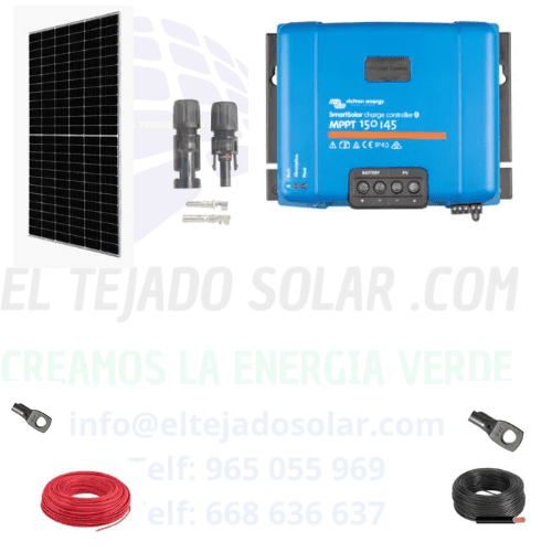 Kit solar camper 1,33 kWp con regulador MPPT Victron 45
