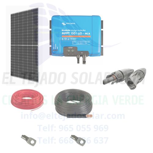 Kit solar camper 1,47 kWp con regulador MPPT Victron