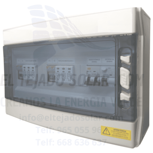 Cuadro de protección a red 1 string de 5 kW monofásico Cuadro de protección a red 1 string de 5 kW monofásico