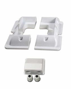 Soporte 4 esquinas paneles solares abs caravana camper autocaravana barco