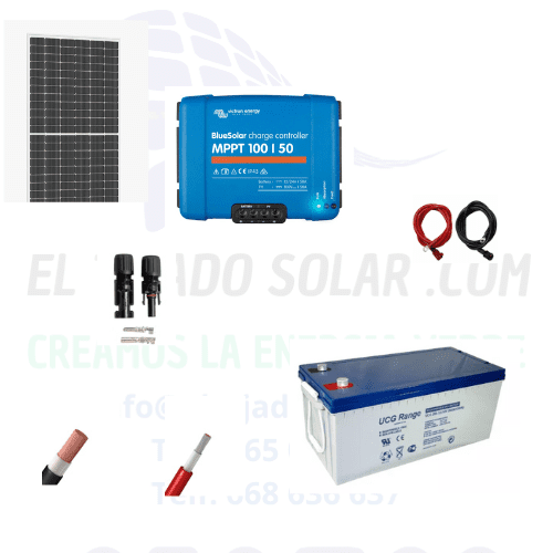 kit solar camper 12 V batería AGM 300a · Ref. 62791