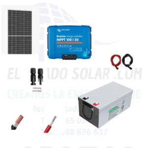 kit solar camper 12v batería agm 300a