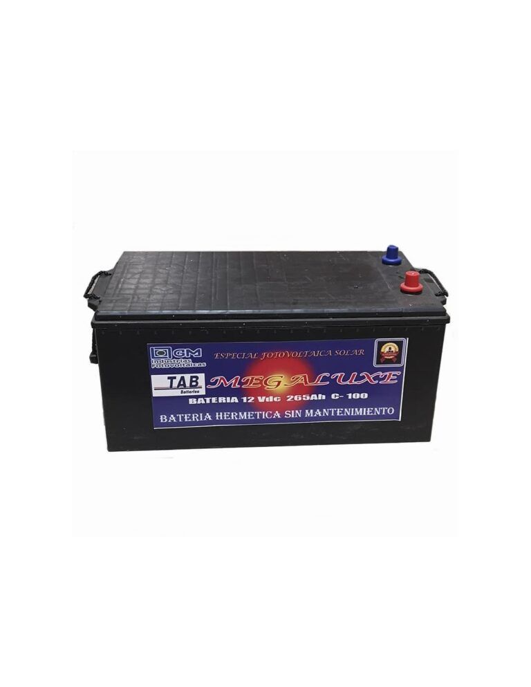 Batería Sellada Hermética MEGA LUXE TAB 12 V/265 Ah C100 sin mantenimiento · Ref. 6761711