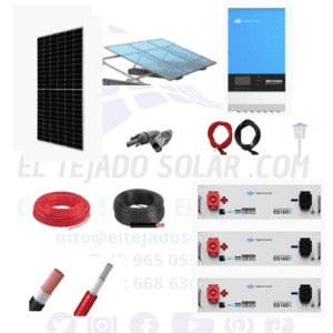 Kit solar TBB RIIO SUN II 8KW 48V ⚡ LITIO ES100II 5040W 🔋 Panel 605w 48400w al dia ☀️ suelo