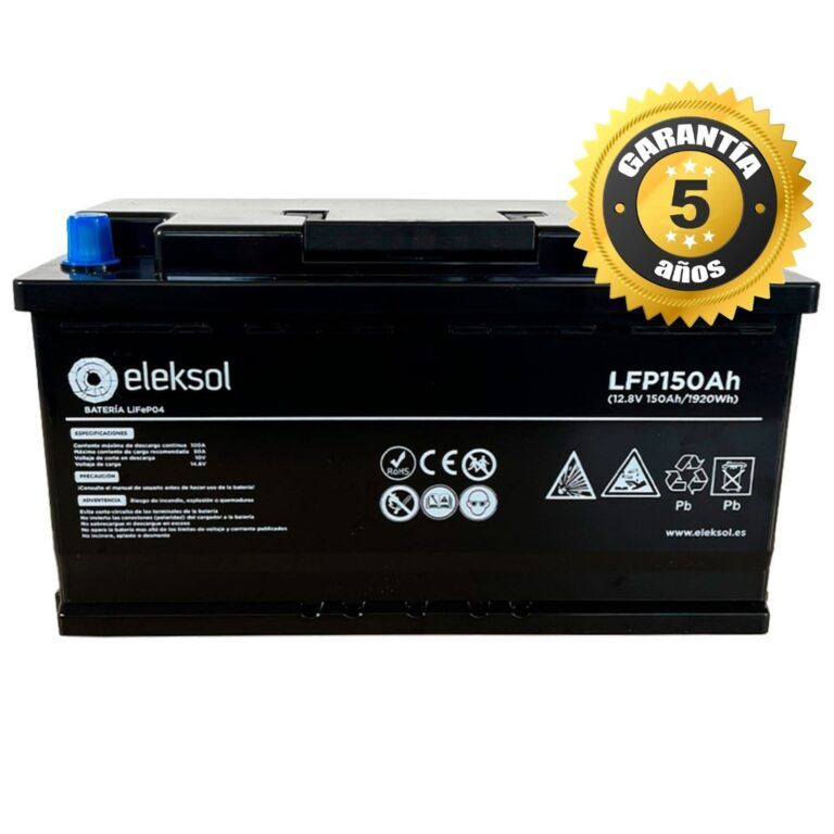 Batería solar Litio Eleksol LiFePO4 12.8 V 150 Ah Bluetooth