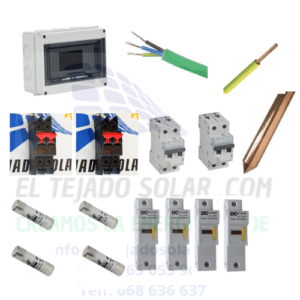 KIT PROTECCIONES ELECTRICAS TBB 5000W 230V 2 MPPT MONOFASICO