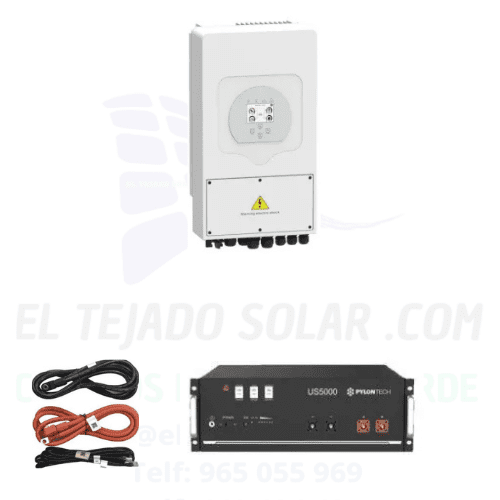 Batería de litio Pylontech de 4,8 kWh, 3 componentes