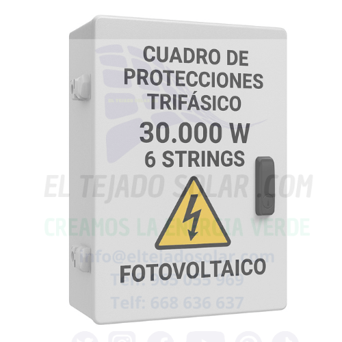 Cuadro de Protecciones 30 kW 6 MPPT 1K Vdc