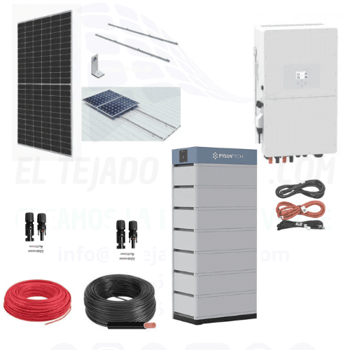 Kit solar Deye 30 kW trifásico 400 V ⚡37 kW ☀️ bat. 71 kW 🔋