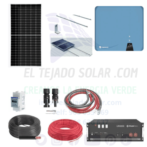 Kit solar solplanet 6 kW ⚡ panel 720 W 31 kW ☀️ litio 5.1 kW 🔋