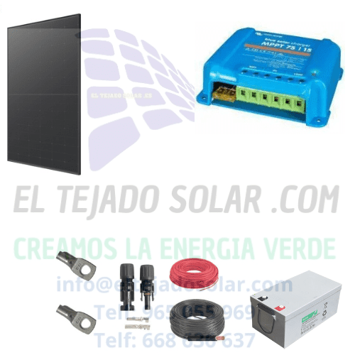 Kit solar camper 12 V 160 W ☀️ regulador MPPT ⚡AGM 150 Ah 🔋