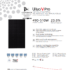 Panel solar Suntech 490 W N-Type 120 cell Bifacial Full Black