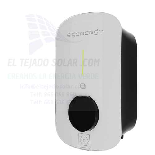 Cargador coche 7 kW monofásico sigen ev AC blanco 4G