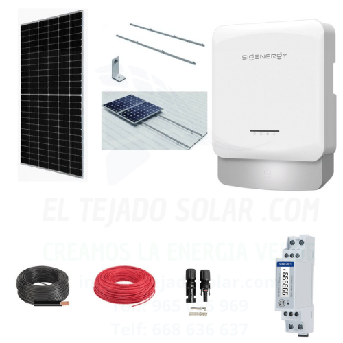 kit SIGENERGY RED SP2 3 kW 230 V ⚡ panel 500 W 20 kW dia ☀️ cubierta de chapa kit SIGENERGY RED SP2 3 kW 230 V ⚡ panel 500 W 20 kW dia ☀️ cubierta de chapa