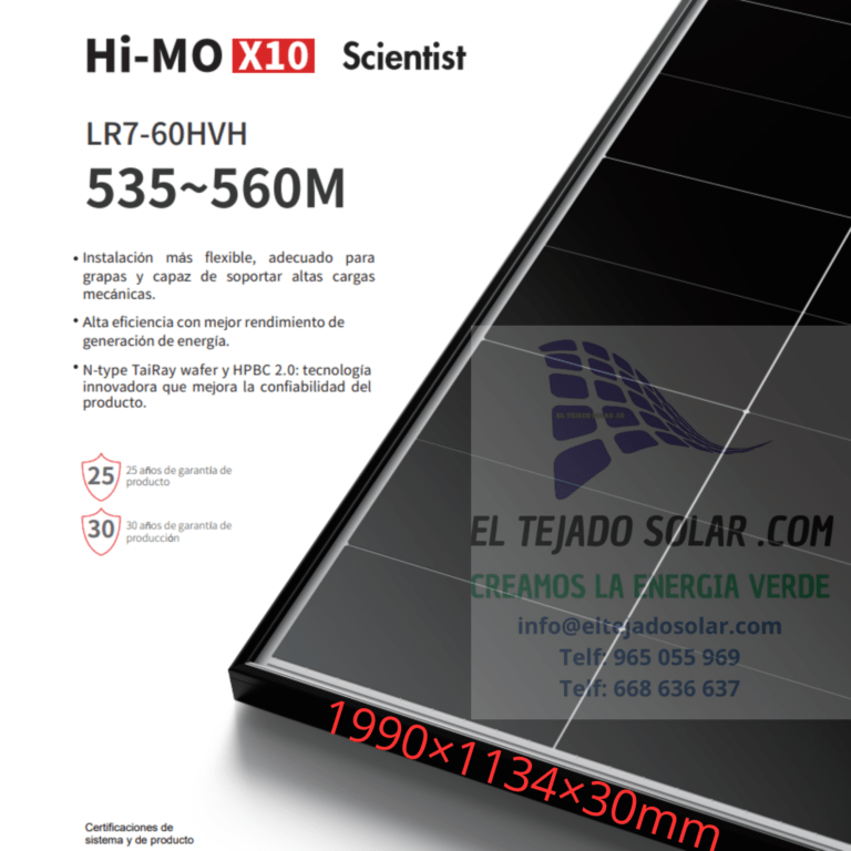 Panel LONGi 540 W 144 CEL. HIMO X10 Black HVH
