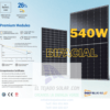 Panel JA Solar 535 W bifacial n type 108 cel black 4.0