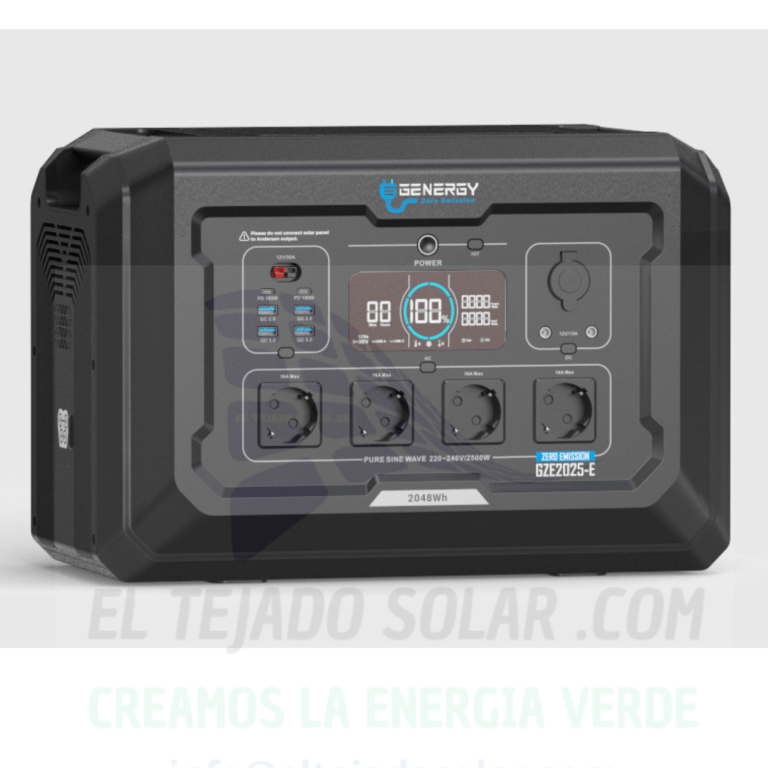 Genergy GZE 2500 W salida + 2048 W bateria estación de Energía