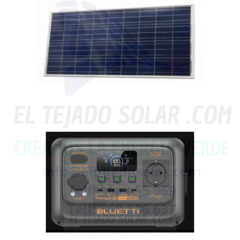 Kit Bluetti Energía 600 W + panel 160 W Camper-Camping-Van