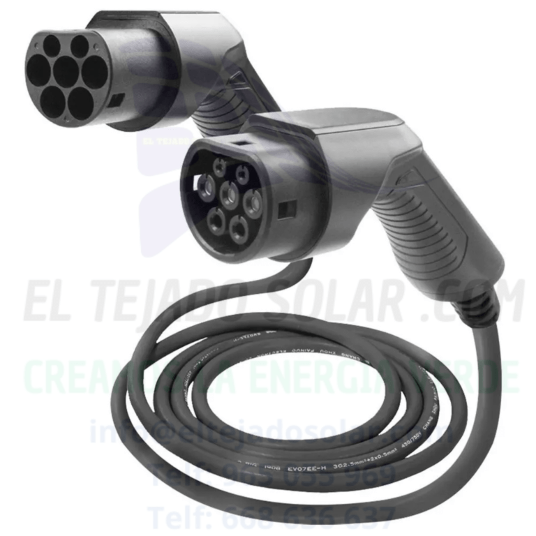 Cable 5 metros 4G Cargador coche Tipo 2 monofasico 7.4 kW