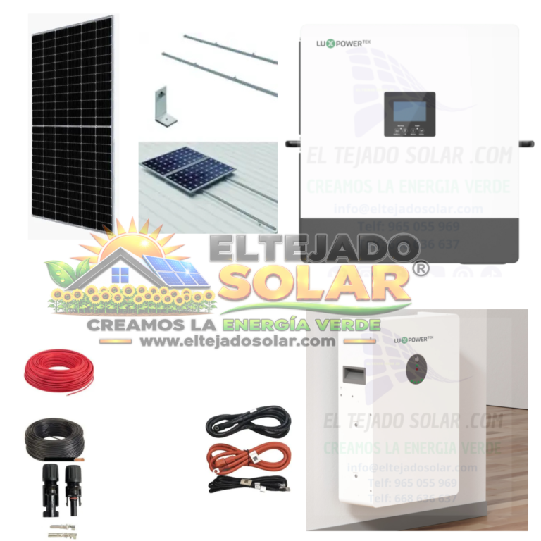 Kit solar Luxpower 10Kw litio a elegir paneles Jinco 590w