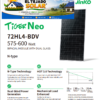 Panel solar Jinko Tiger Neo bifacial 590 W 144 células