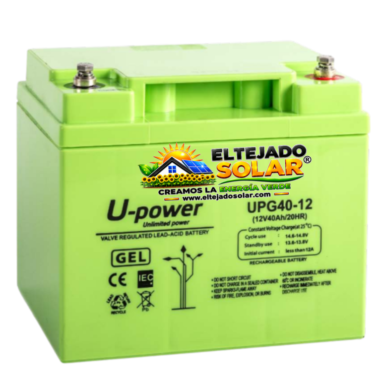 Batería GEL 12 V 40 Ah Upower Batería GEL 12 V 40 Ah Upower