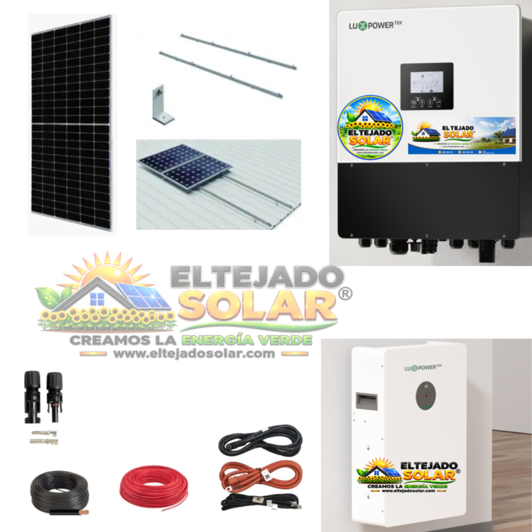 Kit solar aislada chapa 5,31 kWp con inversor luxpower a la carta elige opciones (copia)