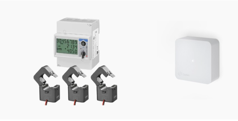 Meter medidor trifásico Zaptec Sense 2 con pinza amperimétrica 150Ah