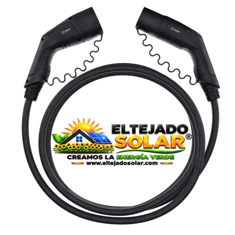 Cable 5m de Cargador de coche Eléctrico Zaptec monofásico/trifásico 32A tipo 2